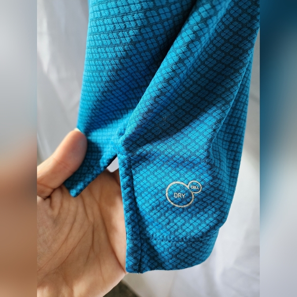 Puma Golf- Men's Size Large- Polo- Blue- Dry Cell- Like New - Picture 5 of 8